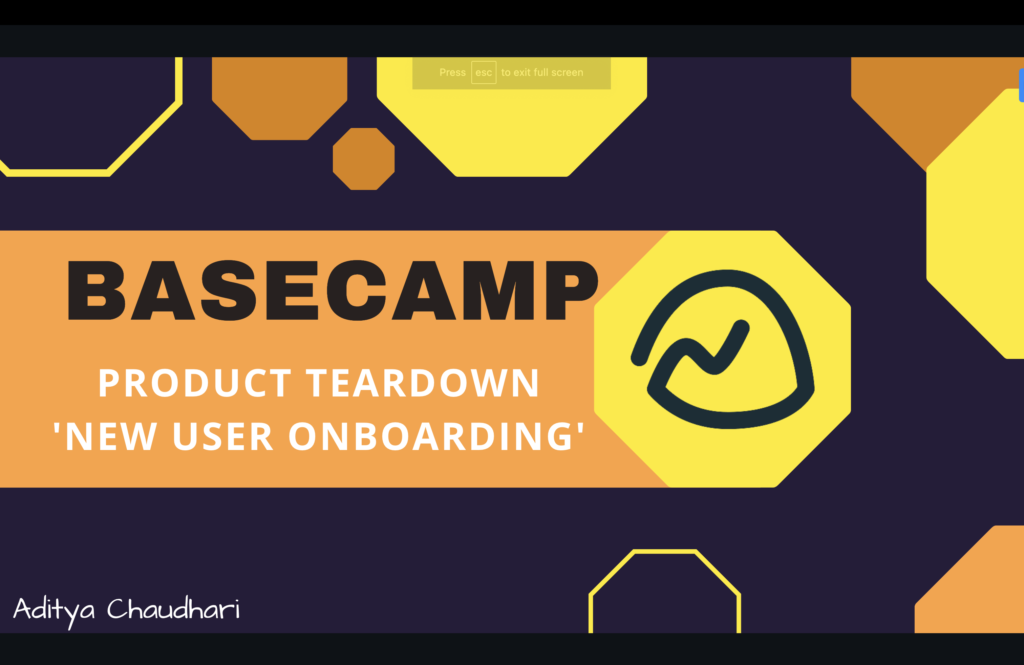 Basecamp Product teardown